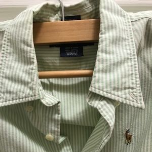 Pinstripe Ralph Lauren Classic Button Down Size 6